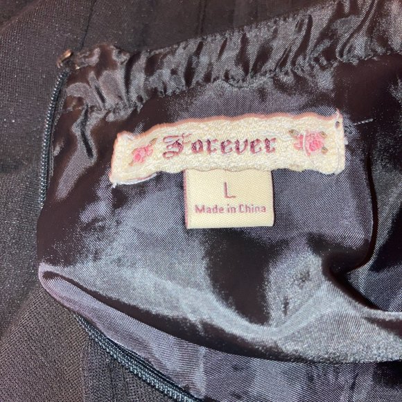 Forever 21 Womens Black A-line Sleeveless Dress Size Large - Picture 9 of 14